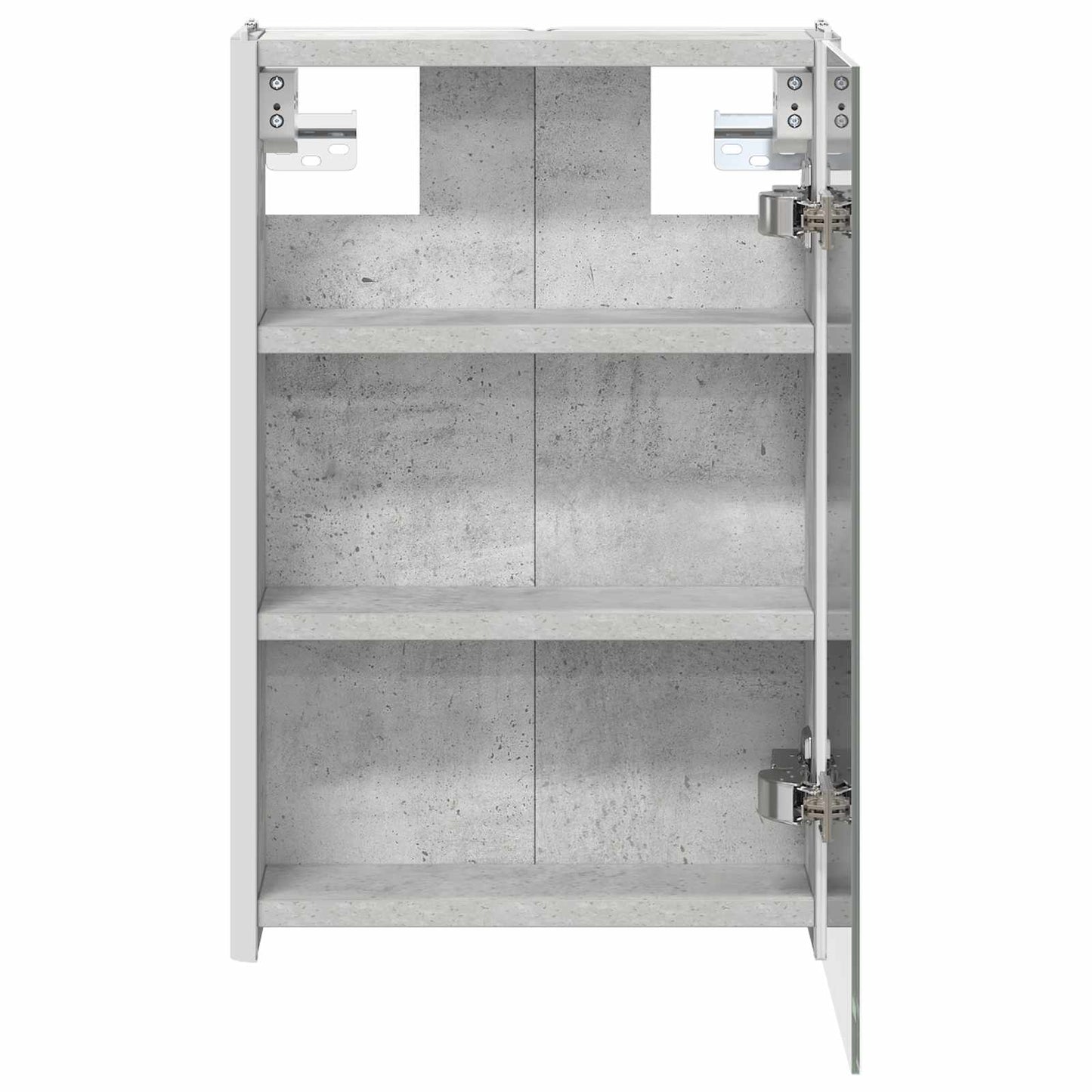 Armoire de toilette miroir 33 cm Gris béton | Maison Vasque
