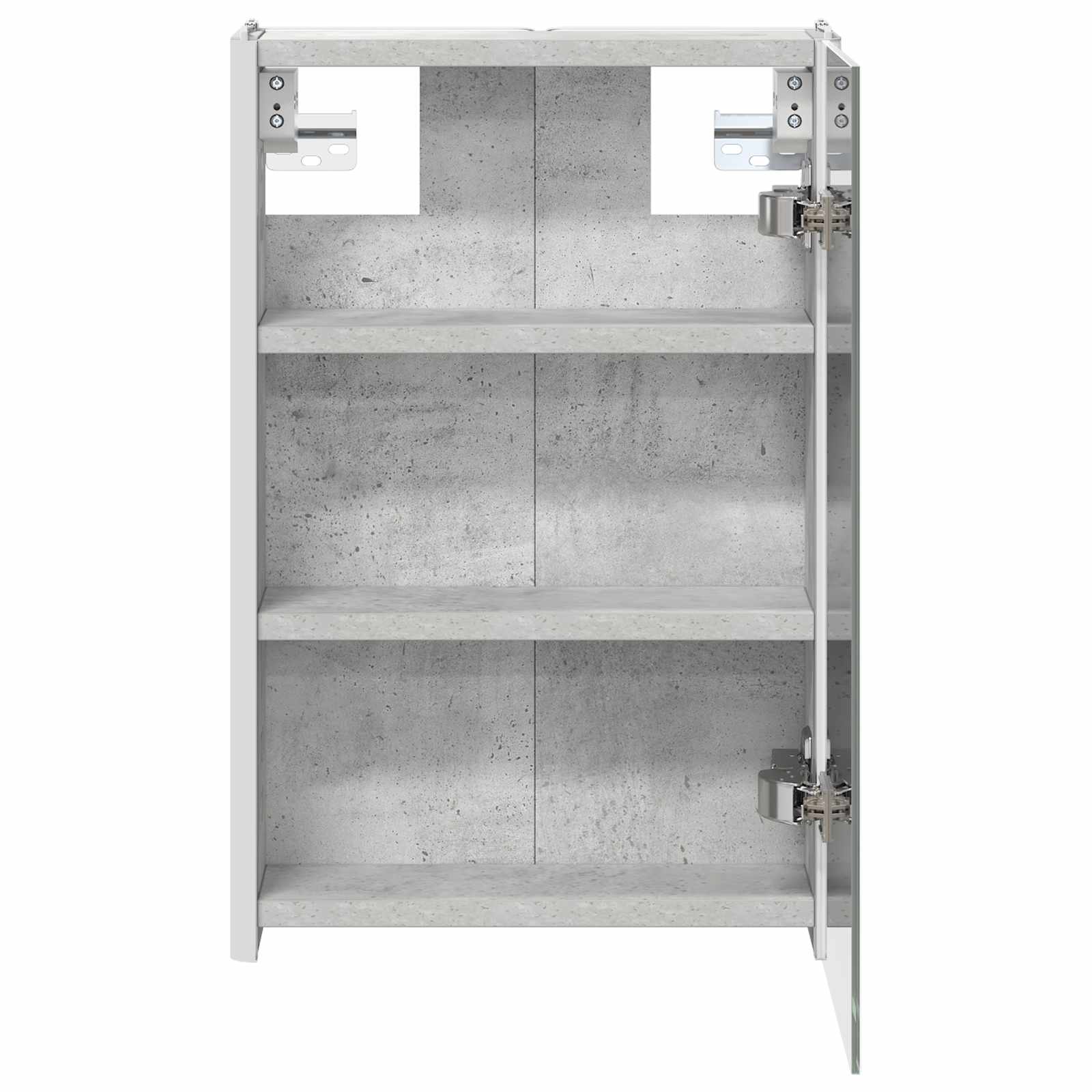 Armoire de toilette miroir 33 cm Gris béton | Maison Vasque