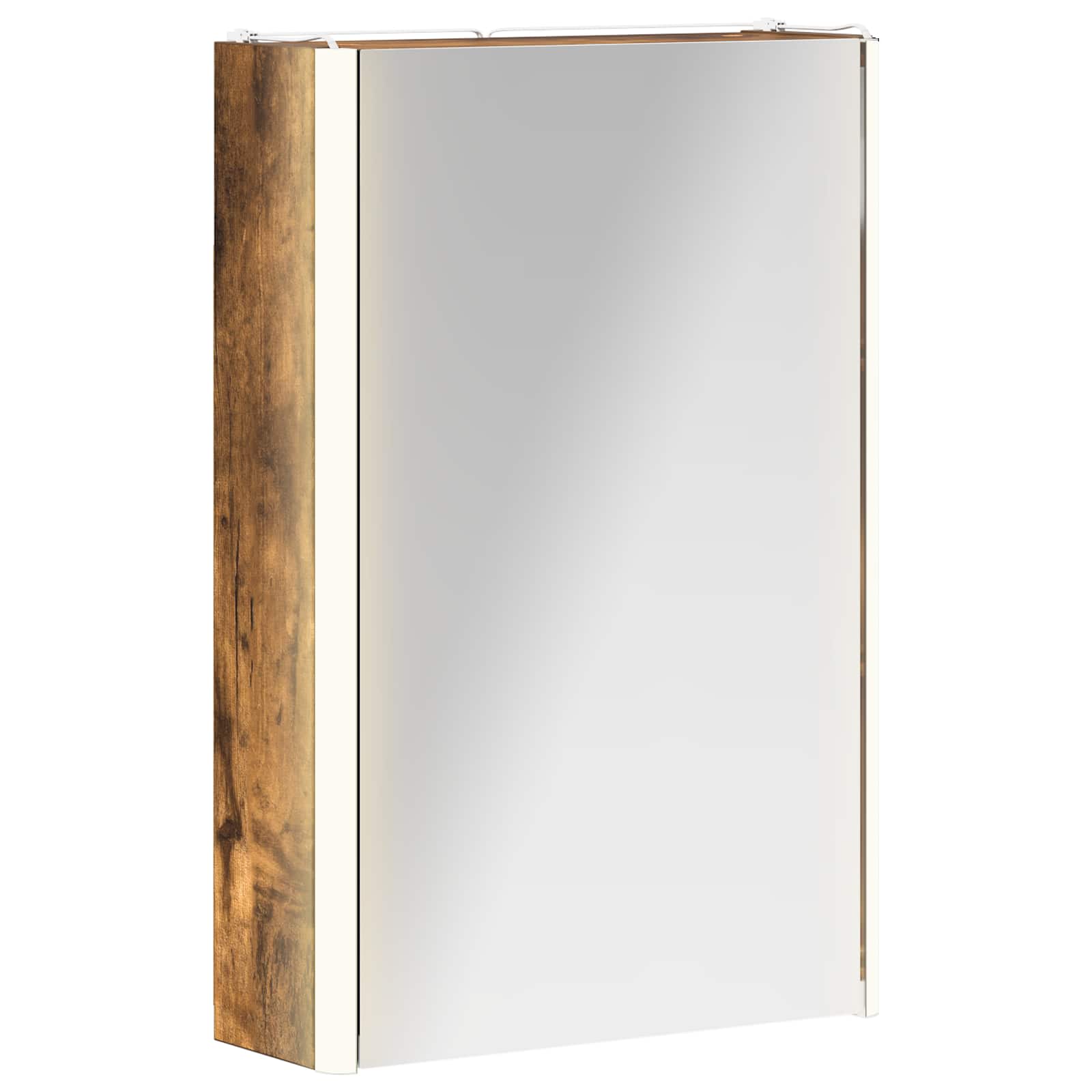 Armoire de toilette miroir 33 cm Chêne fumé | Maison Vasque