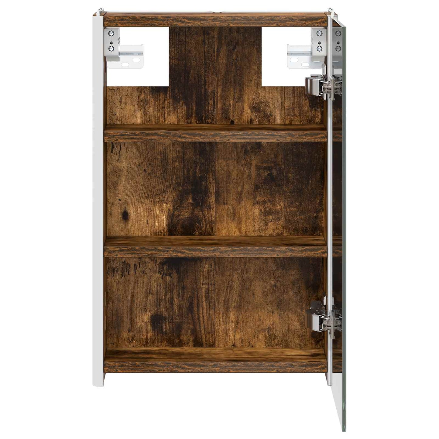 Armoire de toilette miroir 33 cm Chêne fumé | Maison Vasque