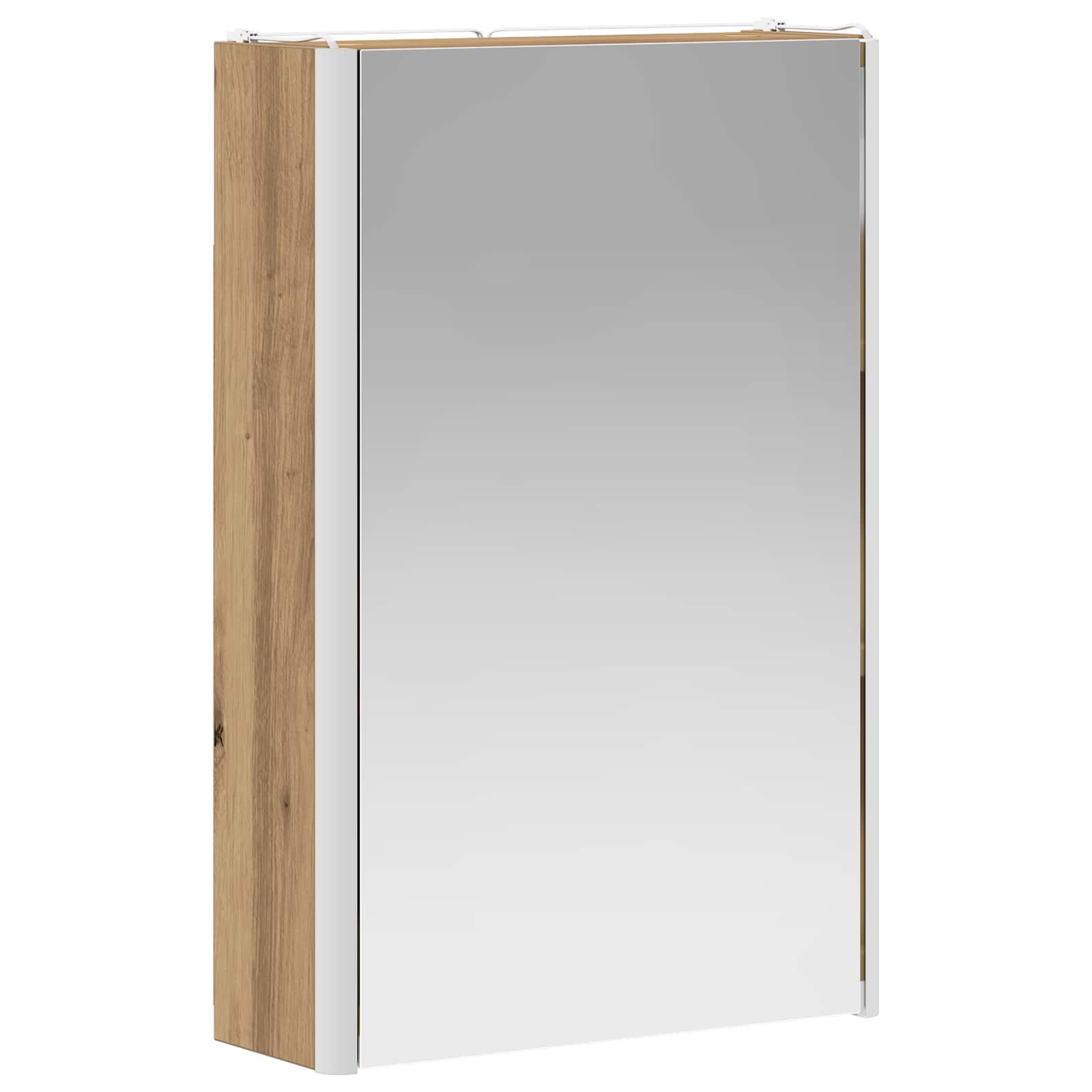 Armoire de toilette miroir 33 cm chêne artisanal | Maison Vasque