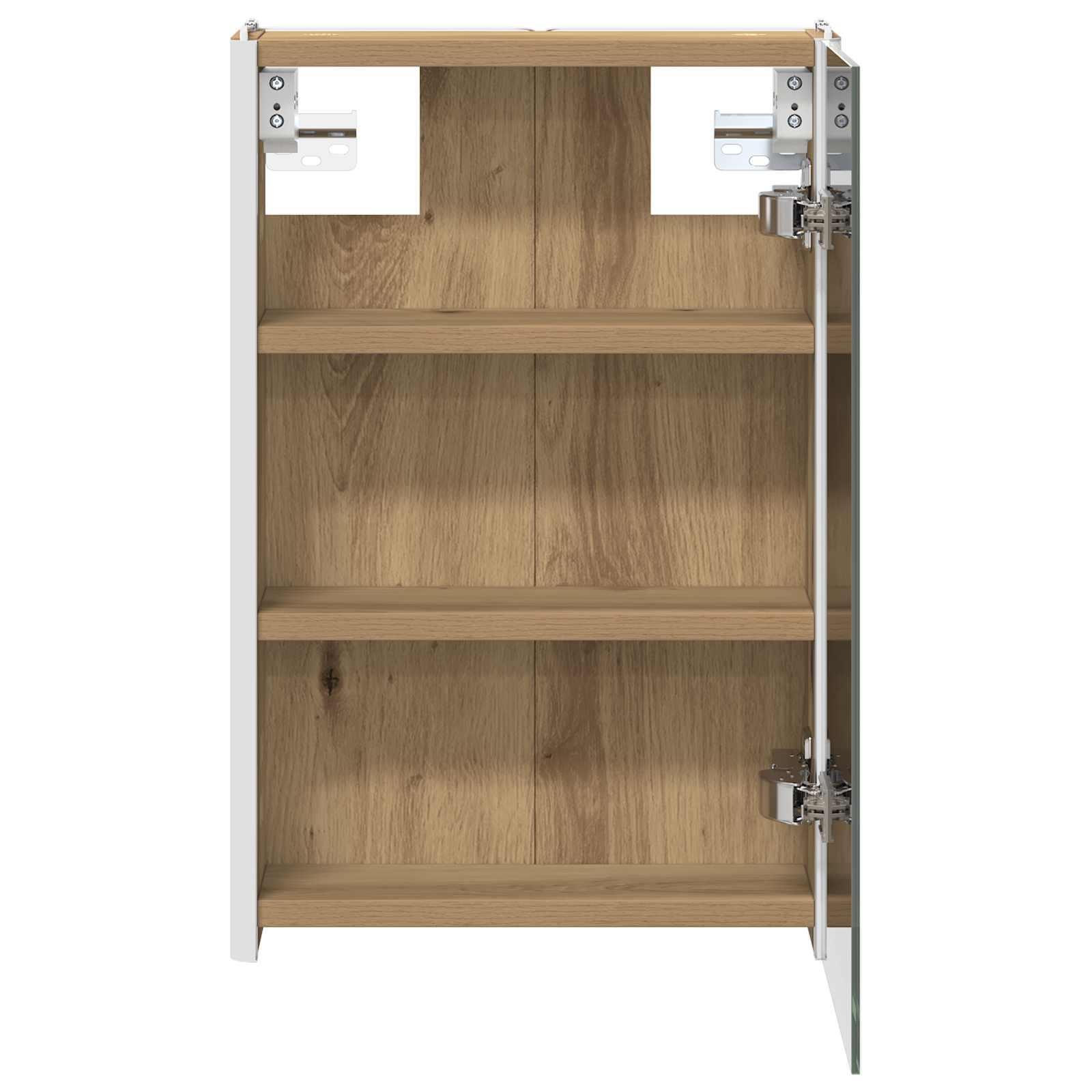 Armoire de toilette miroir 33 cm chêne artisanal | Maison Vasque
