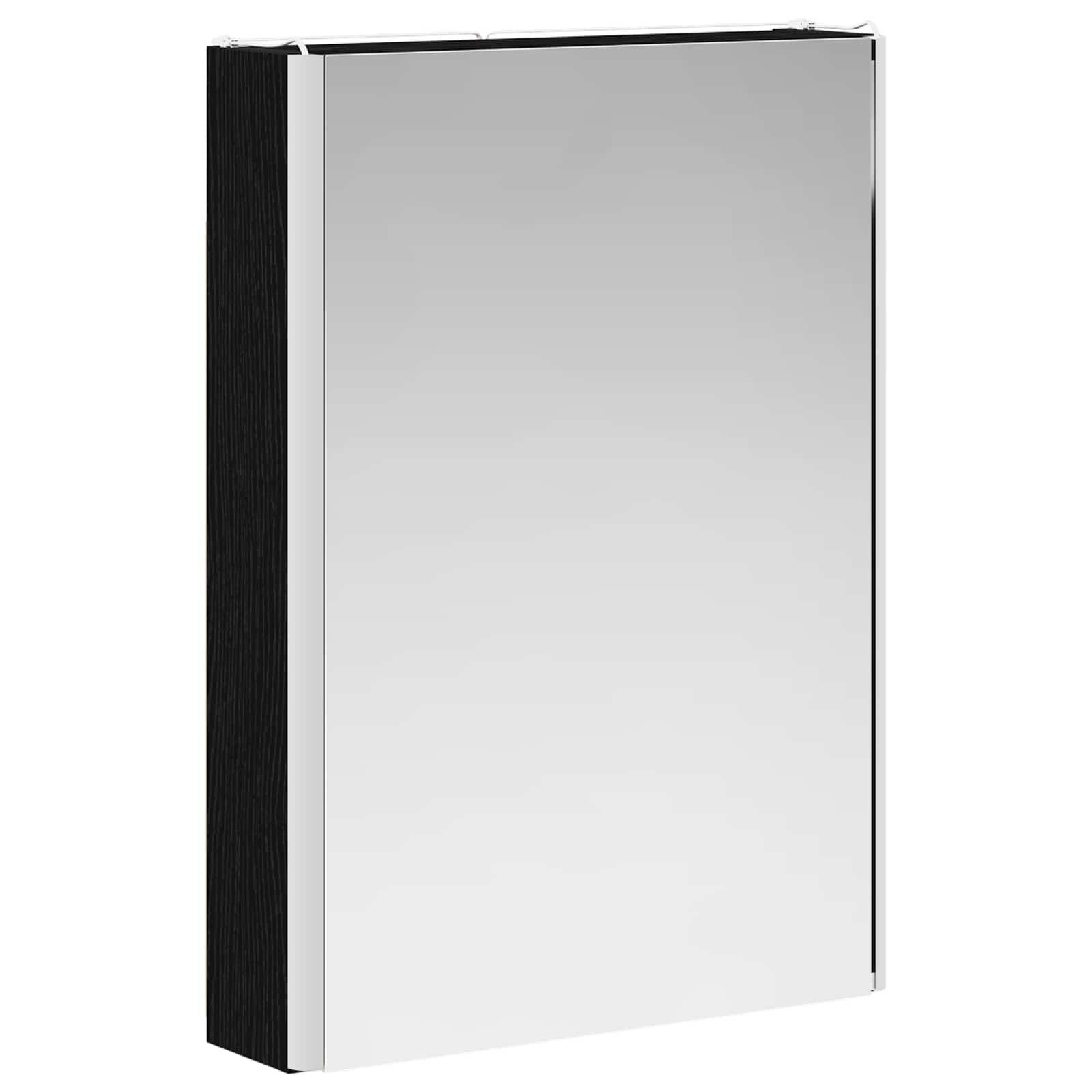 Armoire de toilette miroir 43 cm Chêne noir | Maison Vasque
