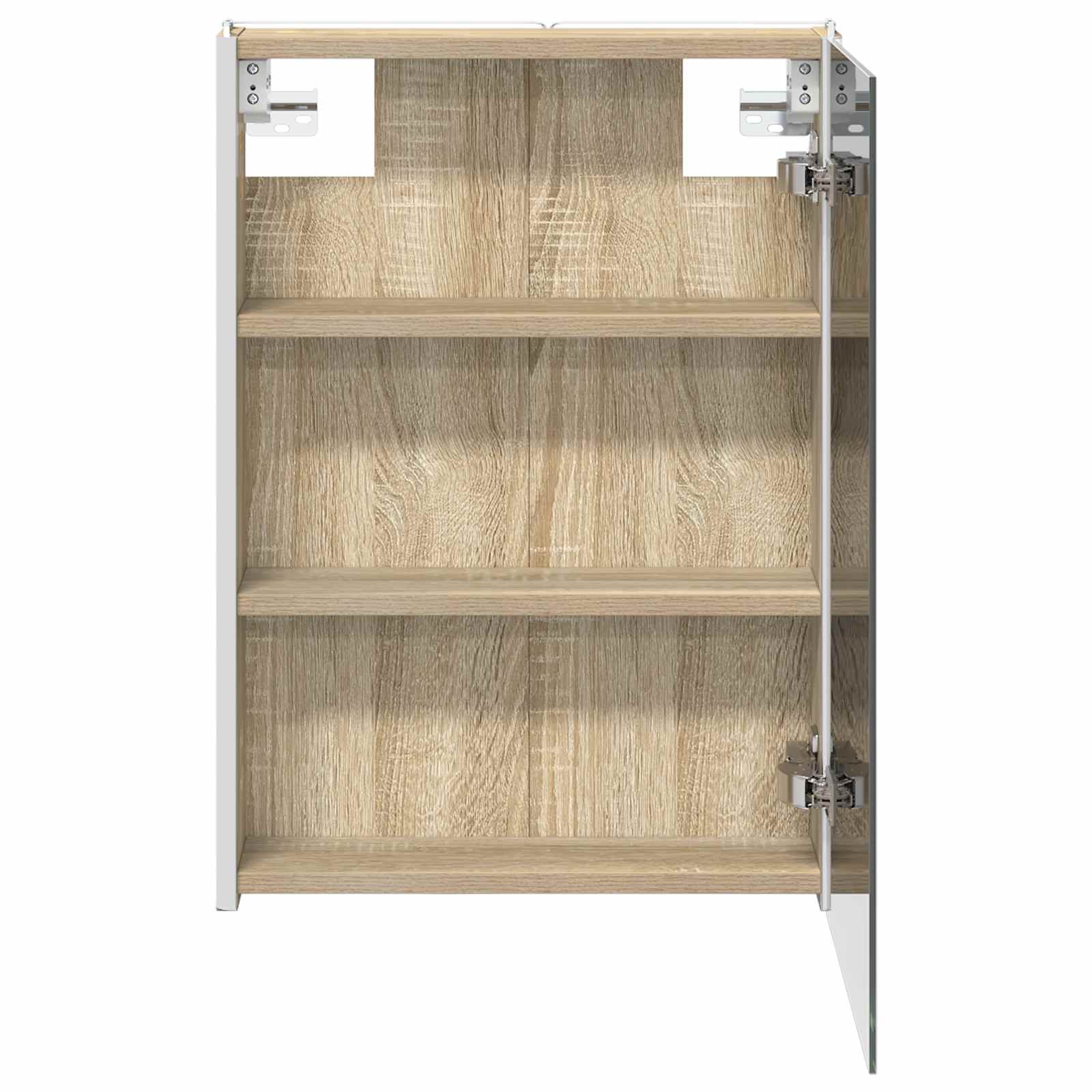 Armoire de toilette miroir 43 cm Chêne sonoma | Maison Vasque