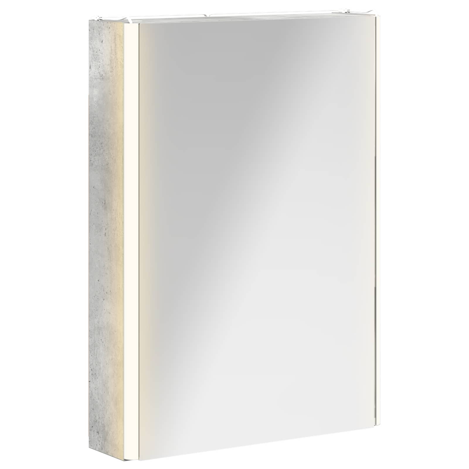 Armoire de toilette miroir 43 cm Gris béton | Maison Vasque