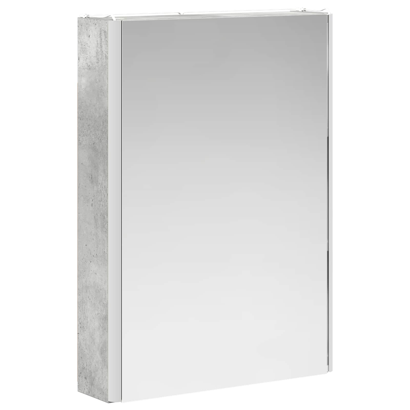Armoire de toilette miroir 43 cm Gris béton | Maison Vasque