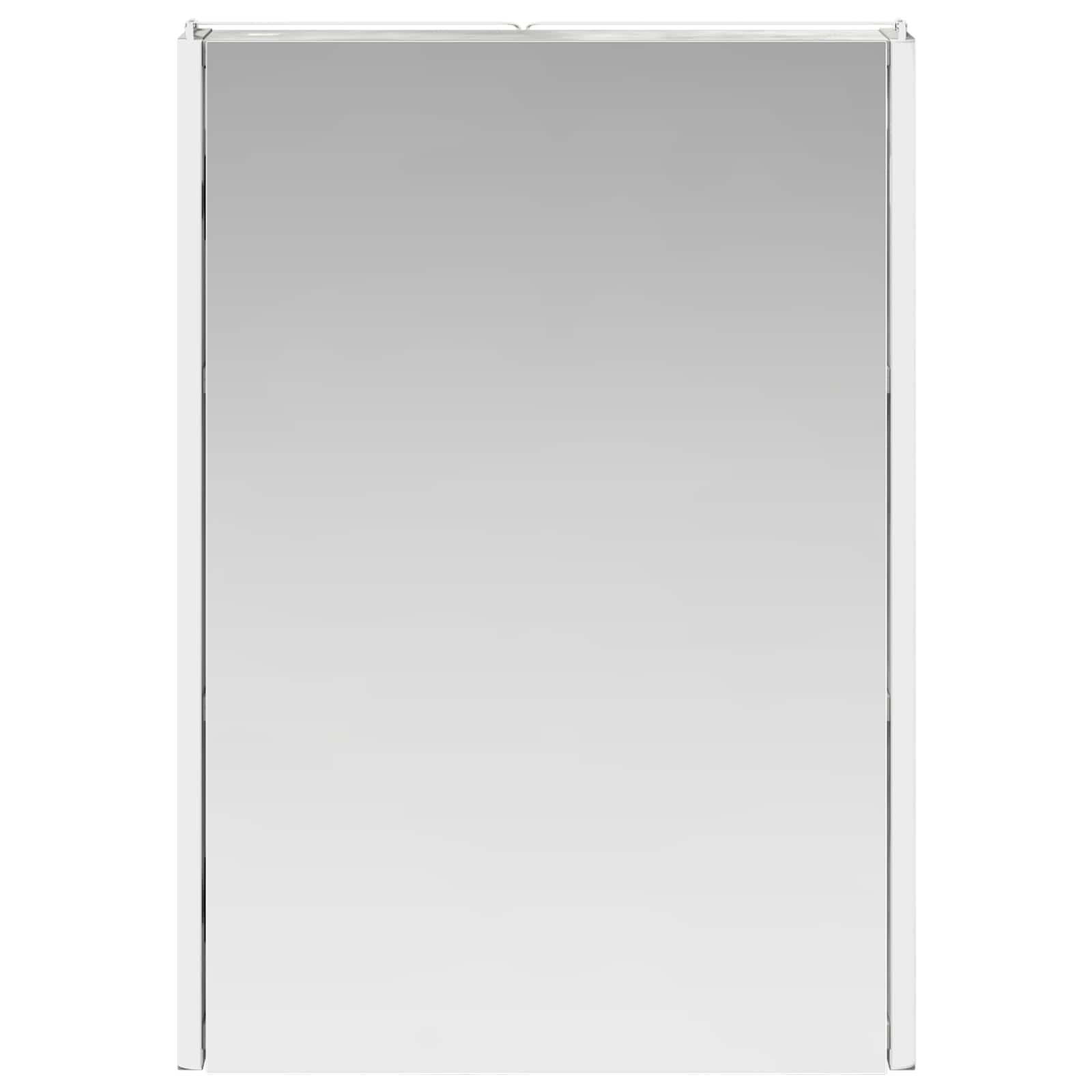 Armoire de toilette miroir 43 cm Gris béton | Maison Vasque
