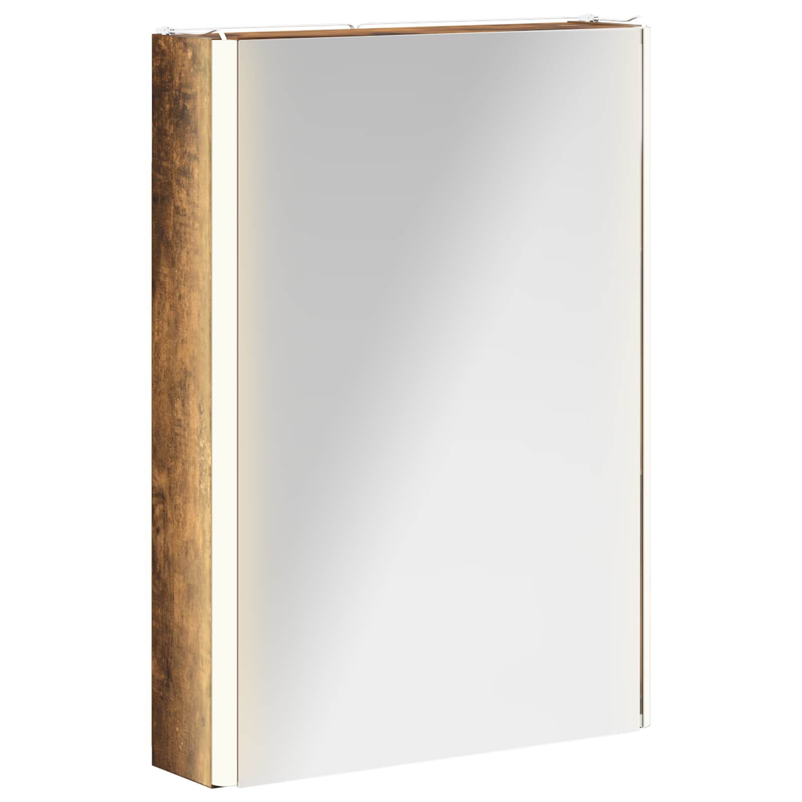 Armoire de toilette miroir 43 cm Chêne fumé | Maison Vasque