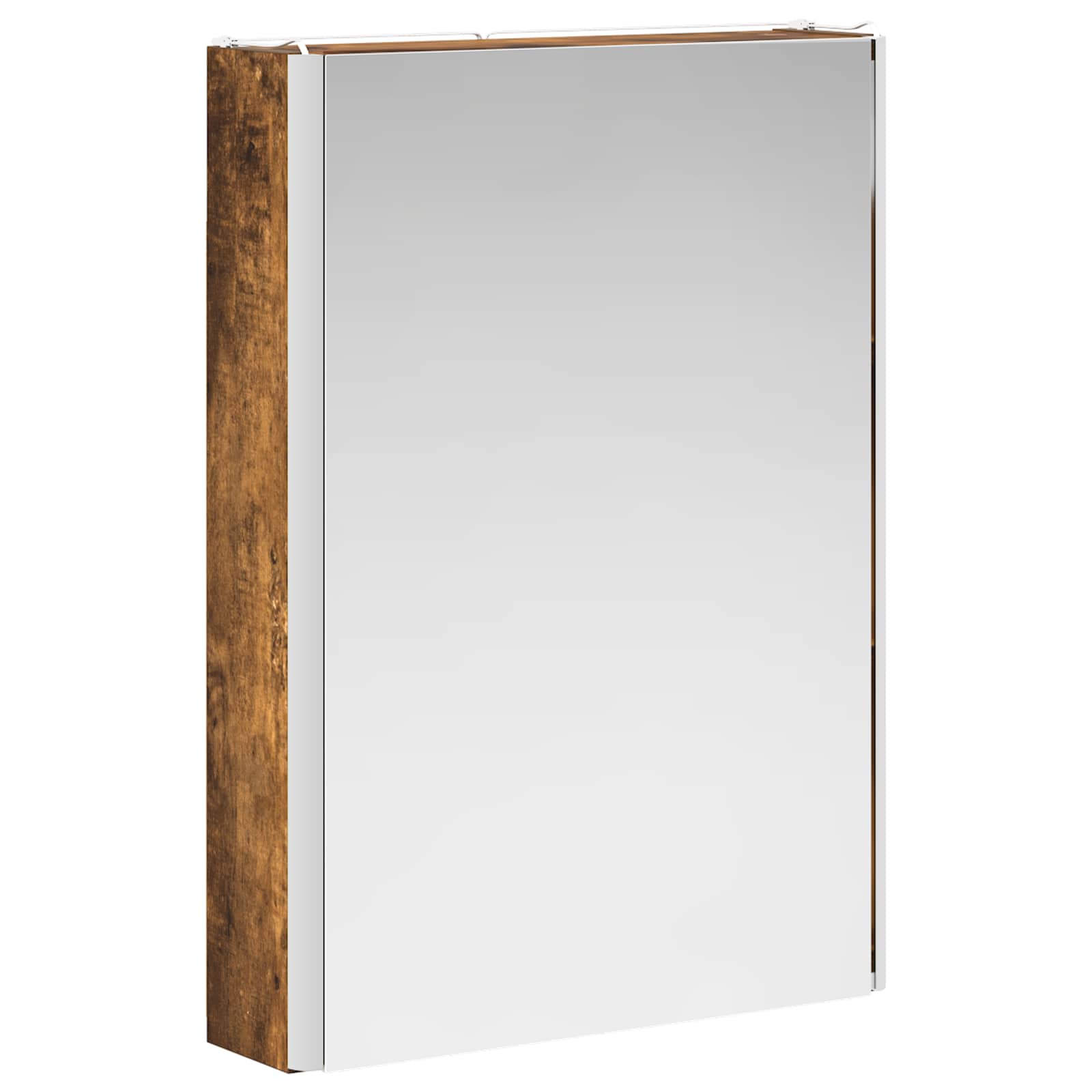 Armoire de toilette miroir 43 cm Chêne fumé | Maison Vasque