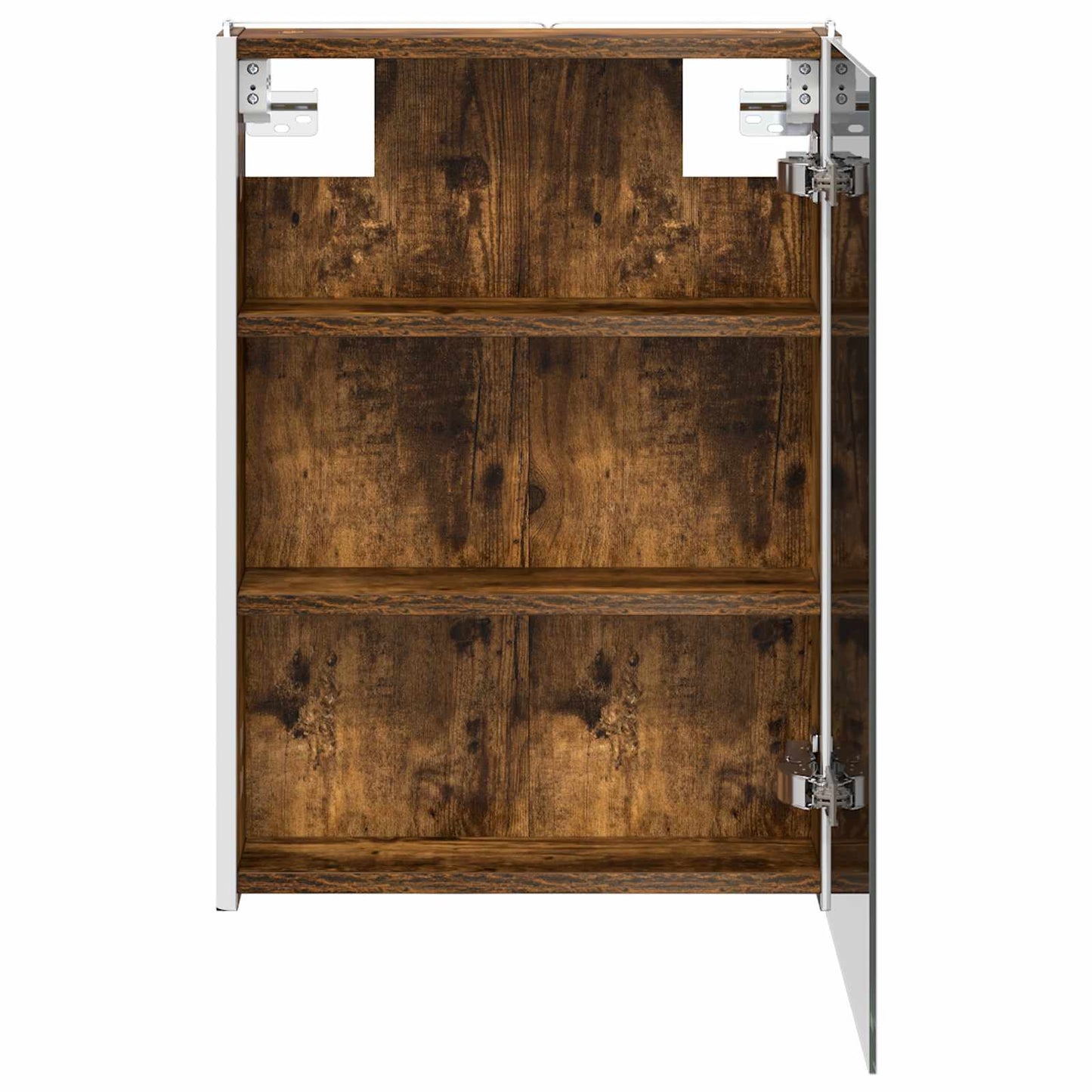 Armoire de toilette miroir 43 cm Chêne fumé | Maison Vasque
