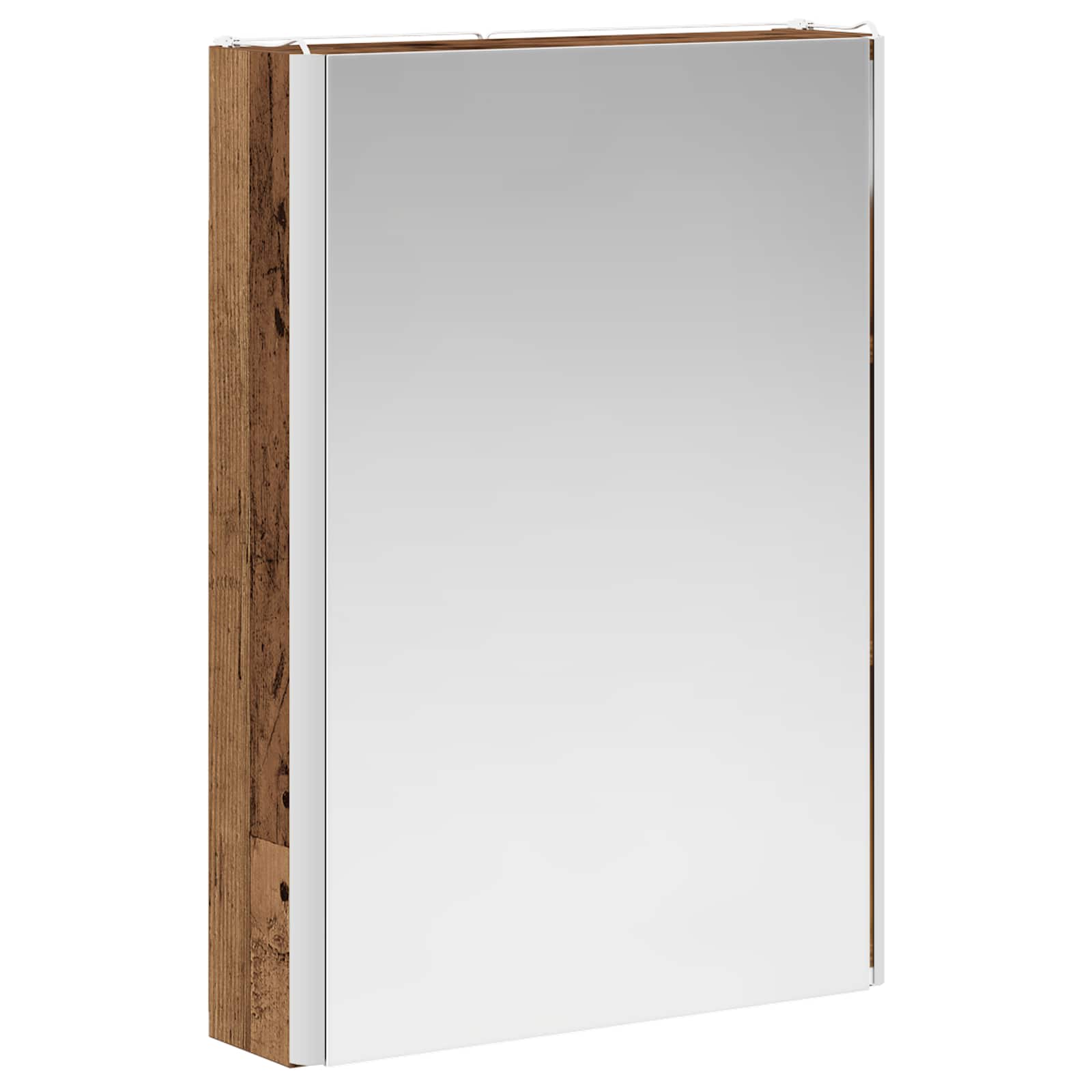 Armoire de toilette miroir 43 cm Bois ancien | Maison Vasque