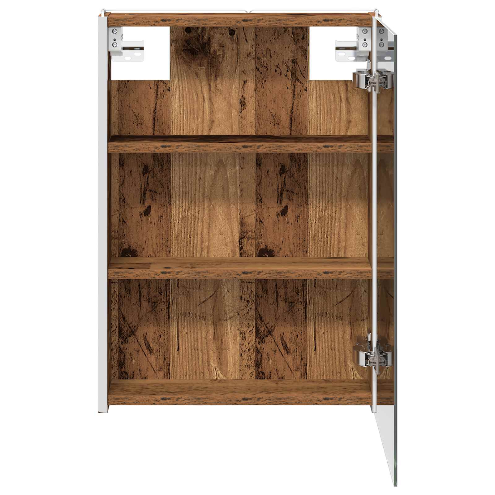 Armoire de toilette miroir 43 cm Bois ancien | Maison Vasque