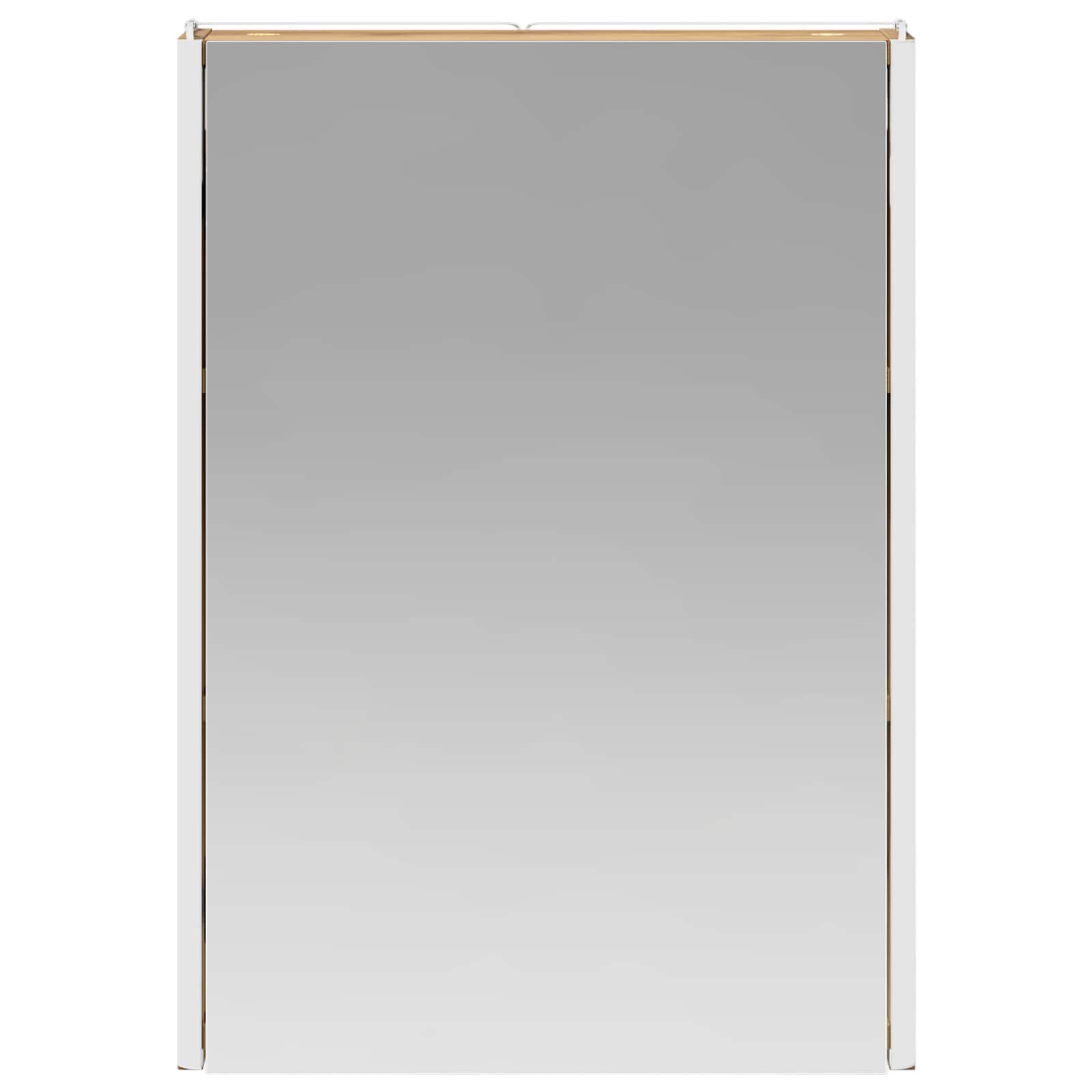 Armoire de toilette miroir 43 cm chêne artisanal | Maison Vasque