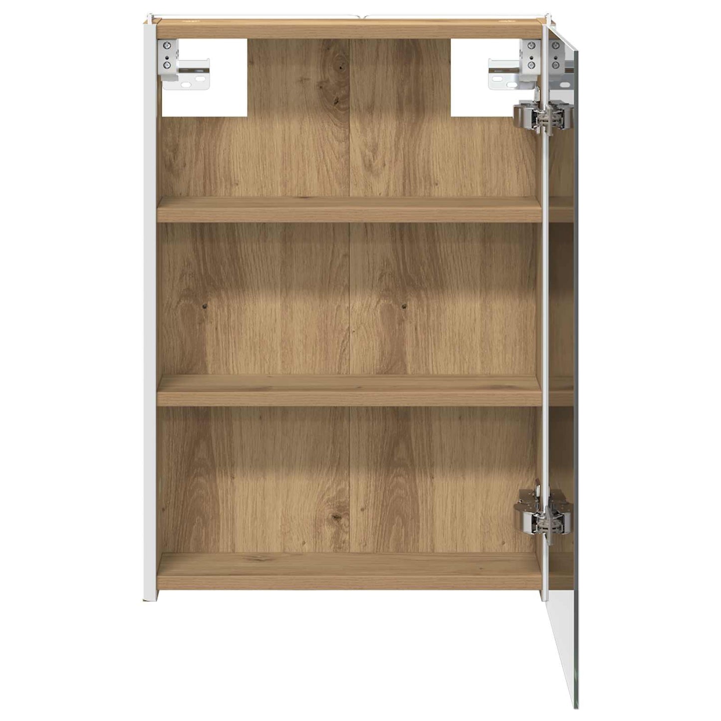 Armoire de toilette miroir 43 cm chêne artisanal | Maison Vasque