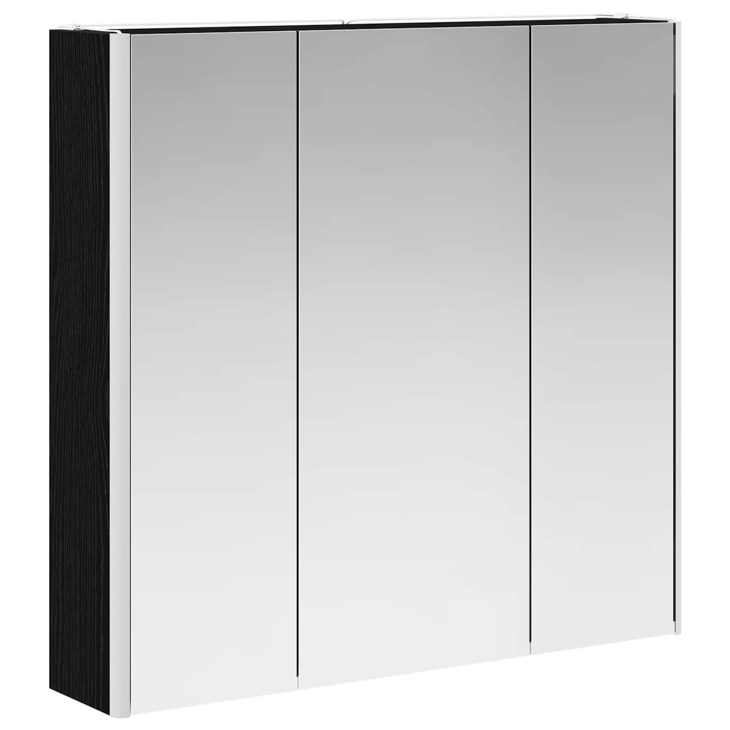 Armoire de toilette miroir 73 cm Chêne noir | Maison Vasque