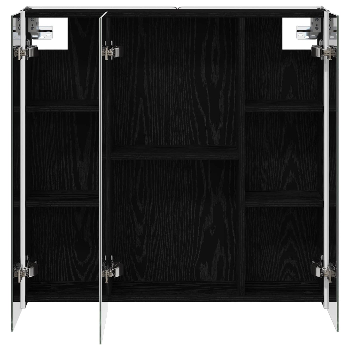 Armoire de toilette miroir 73 cm Chêne noir | Maison Vasque