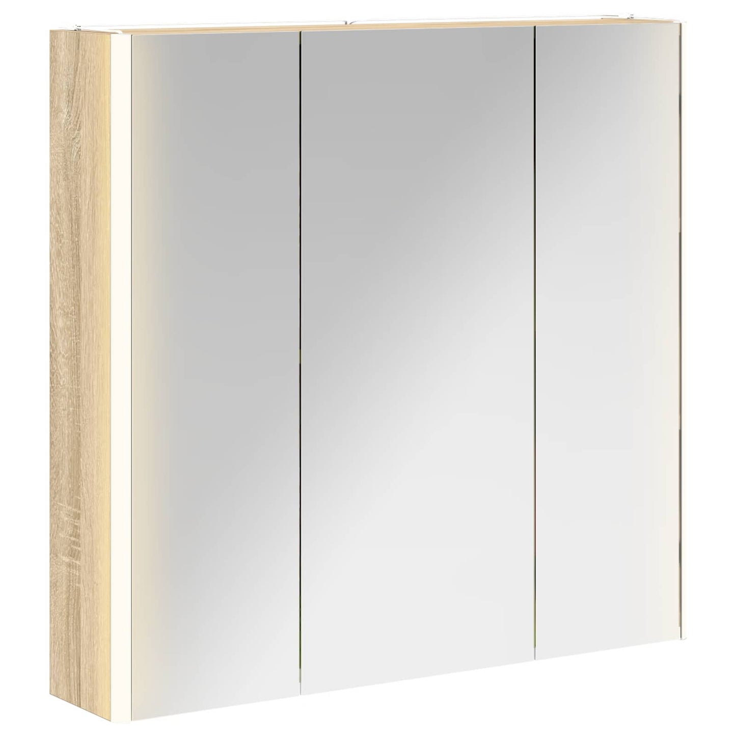 Armoire de toilette miroir 73 cm Chêne sonoma | Maison Vasque