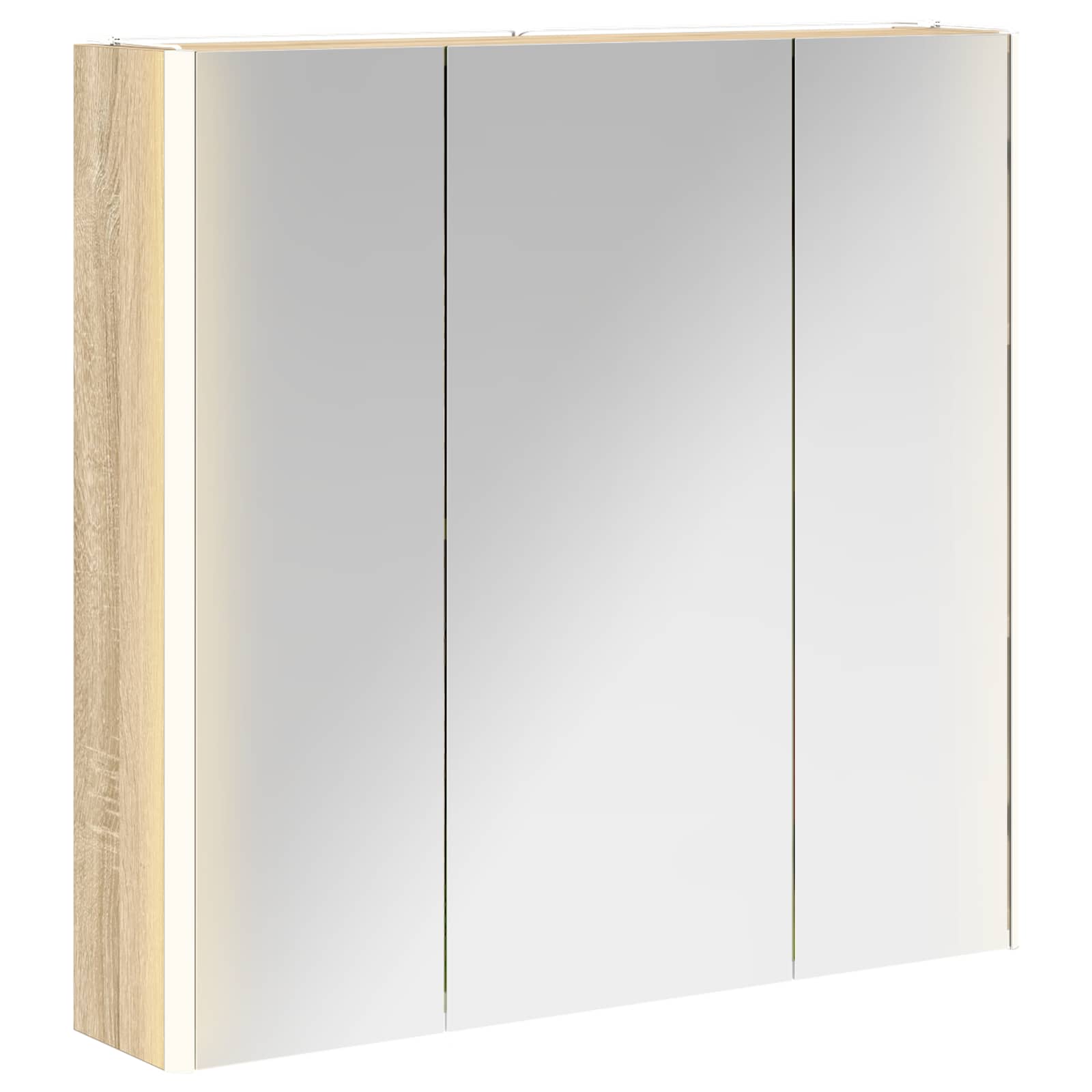 Armoire de toilette miroir 73 cm Chêne sonoma | Maison Vasque