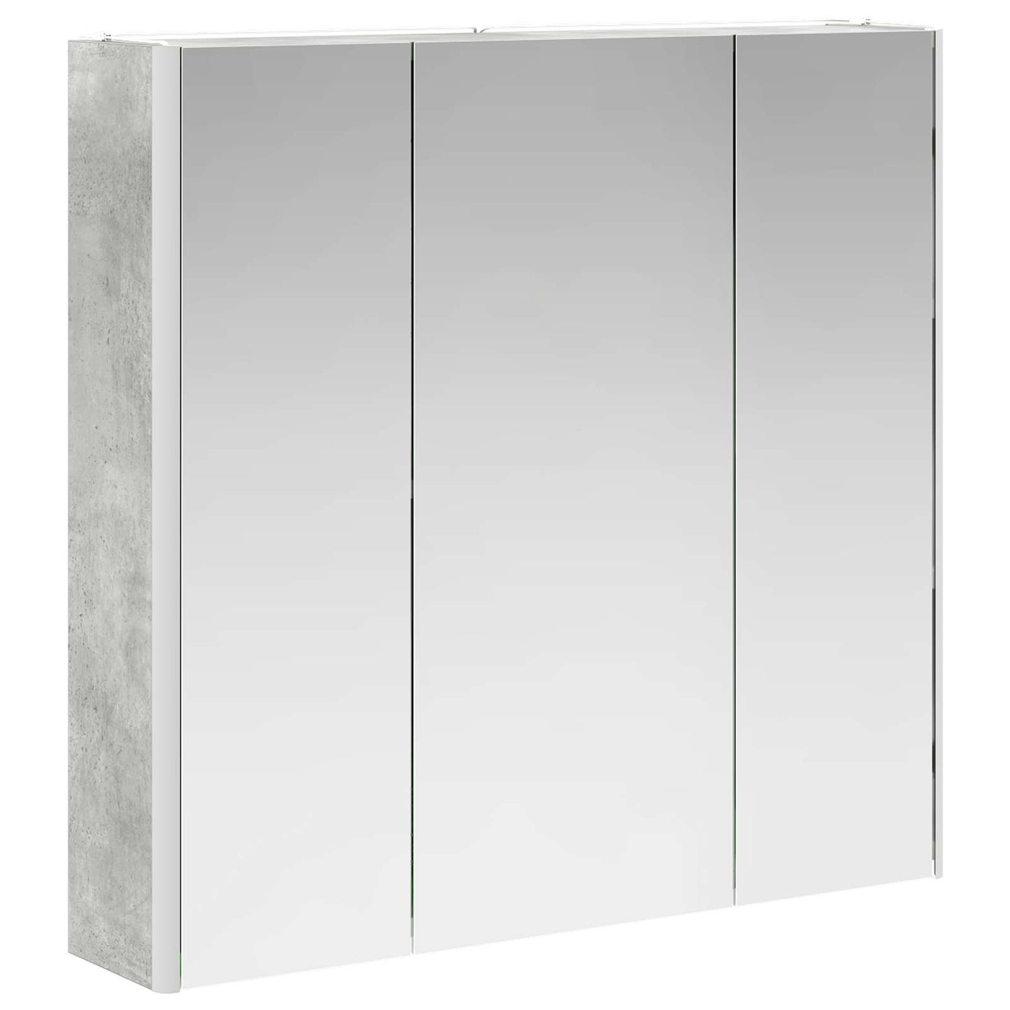 Armoire de toilette miroir 73 cm Gris béton | Maison Vasque