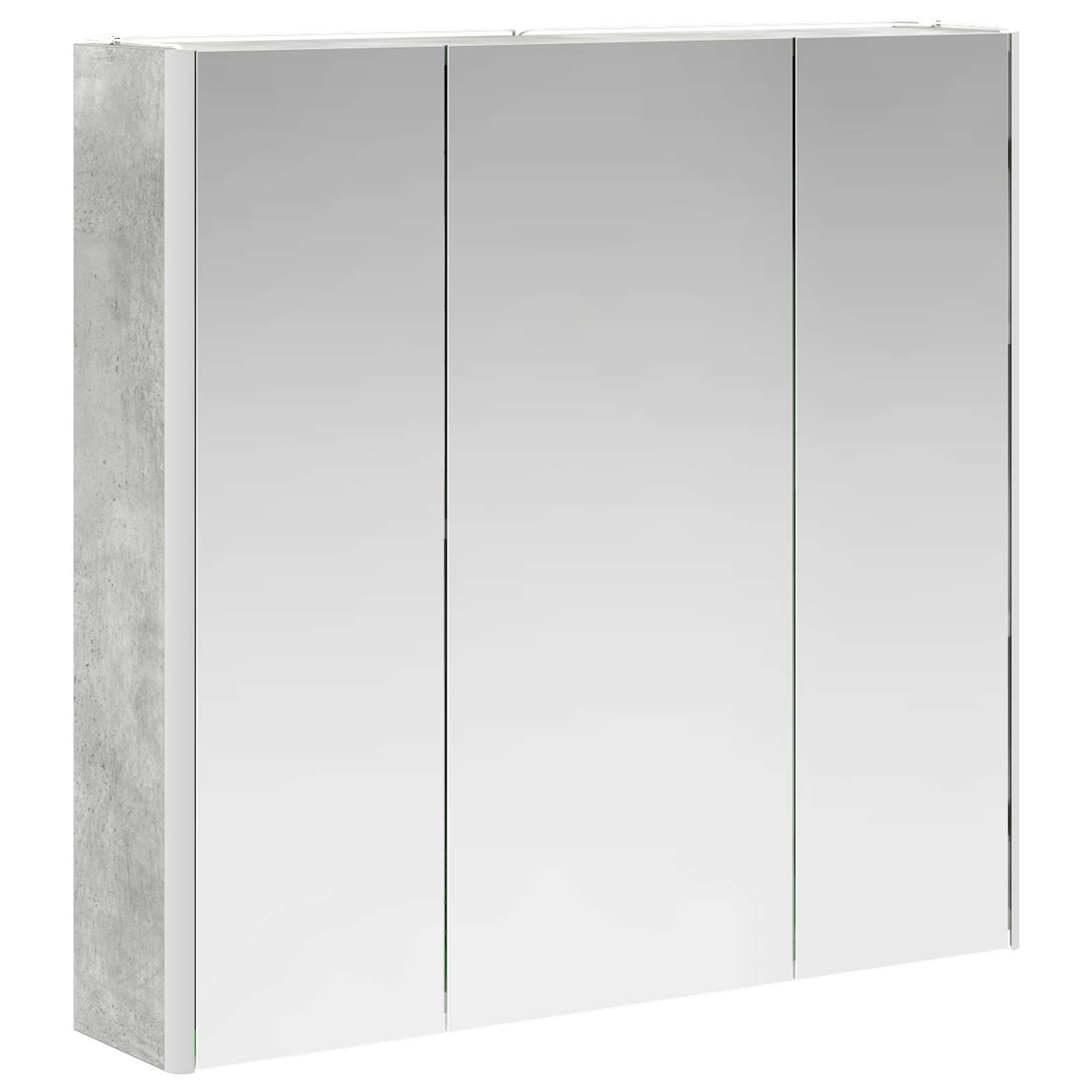 Armoire de toilette miroir 73 cm Gris béton | Maison Vasque