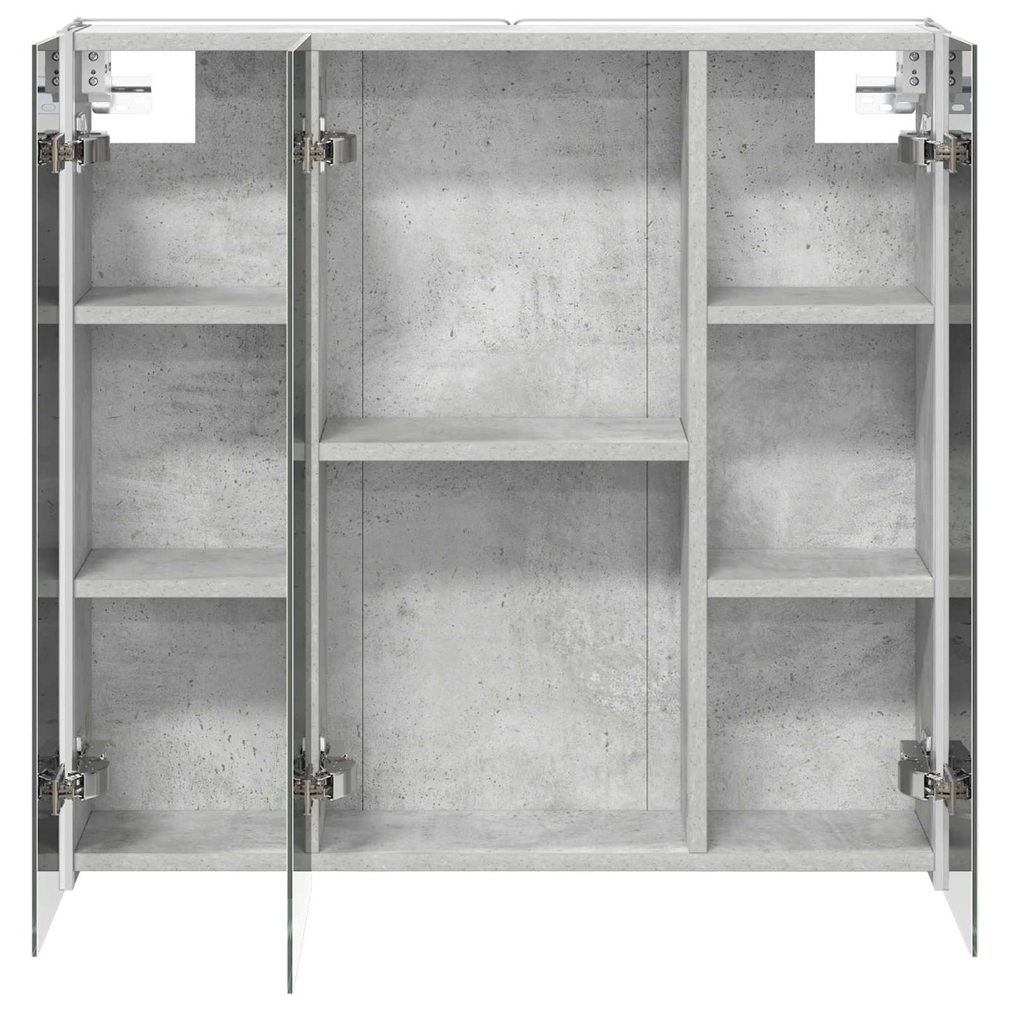 Armoire de toilette miroir 73 cm Gris béton | Maison Vasque