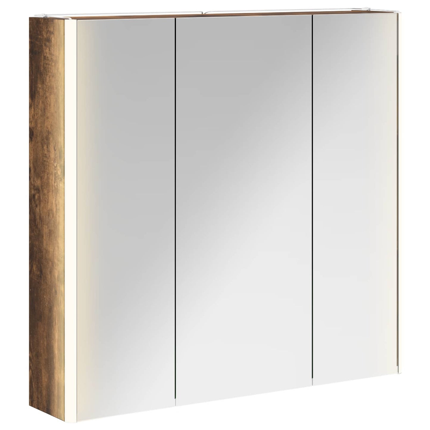 Armoire de toilette miroir 73 cm Chêne fumé | Maison Vasque