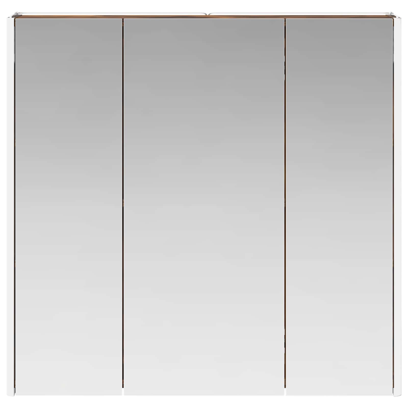 Armoire de toilette miroir 73 cm Chêne fumé | Maison Vasque