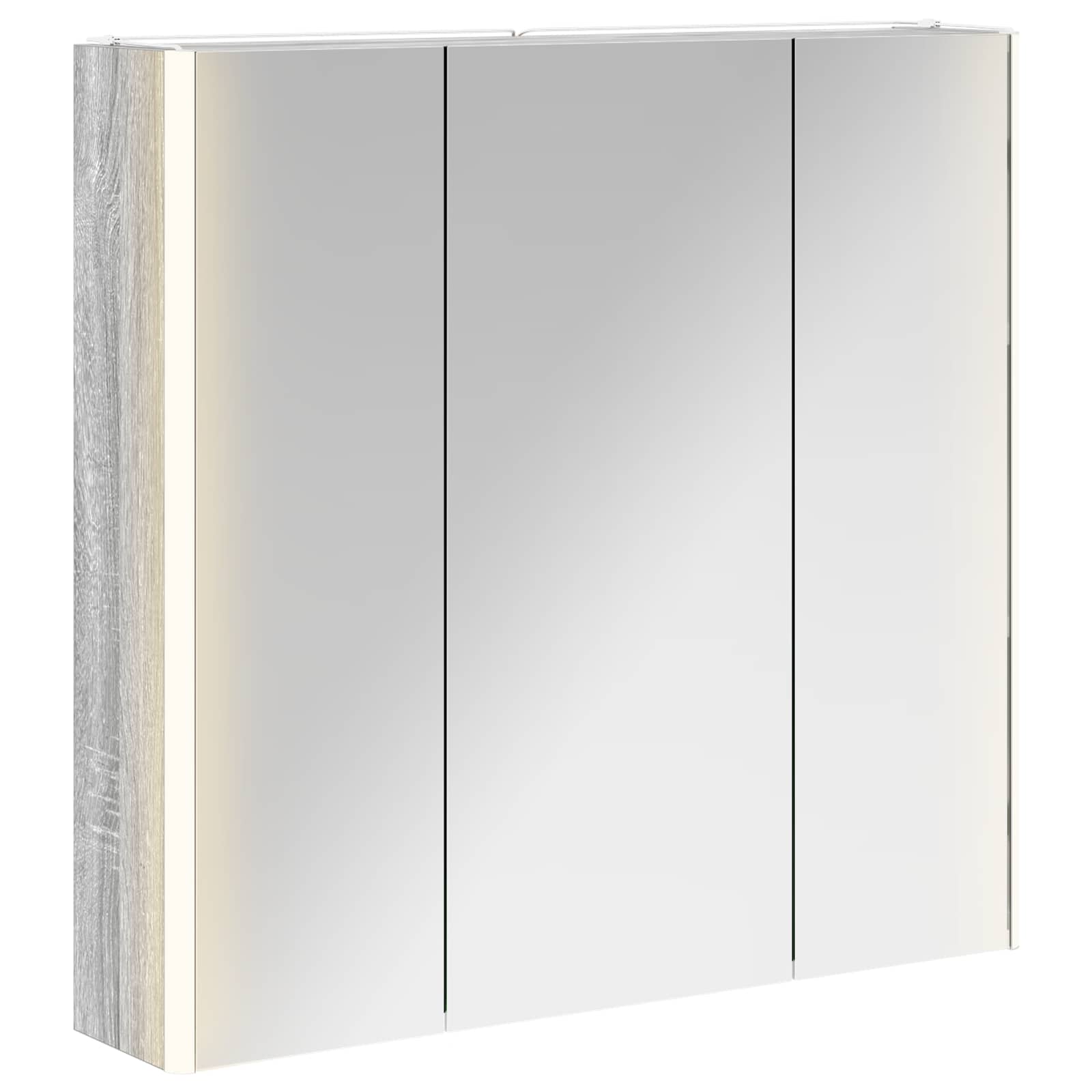 Armoire de toilette miroir 73 cm Sonoma gris | Maison Vasque