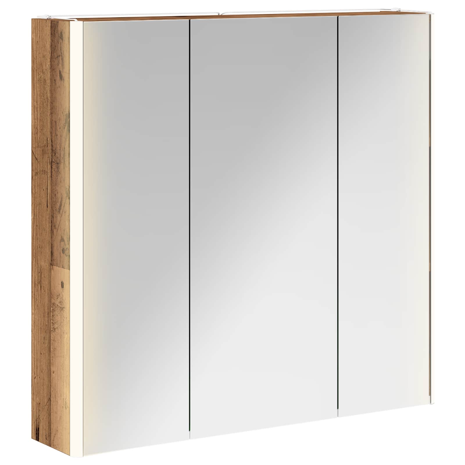 Armoire de toilette miroir 73 cm Bois ancien | Maison Vasque