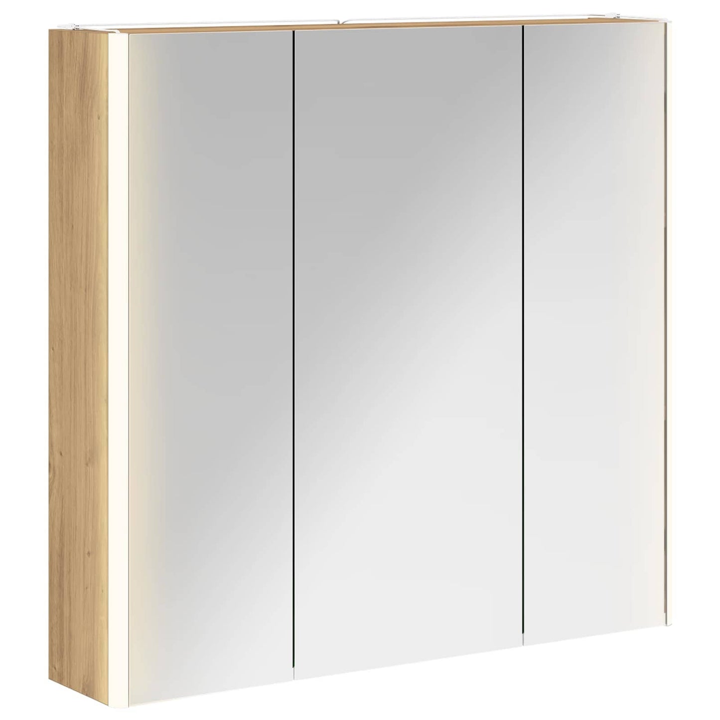 Armoire de toilette miroir 73 cm chêne artisanal | Maison Vasque