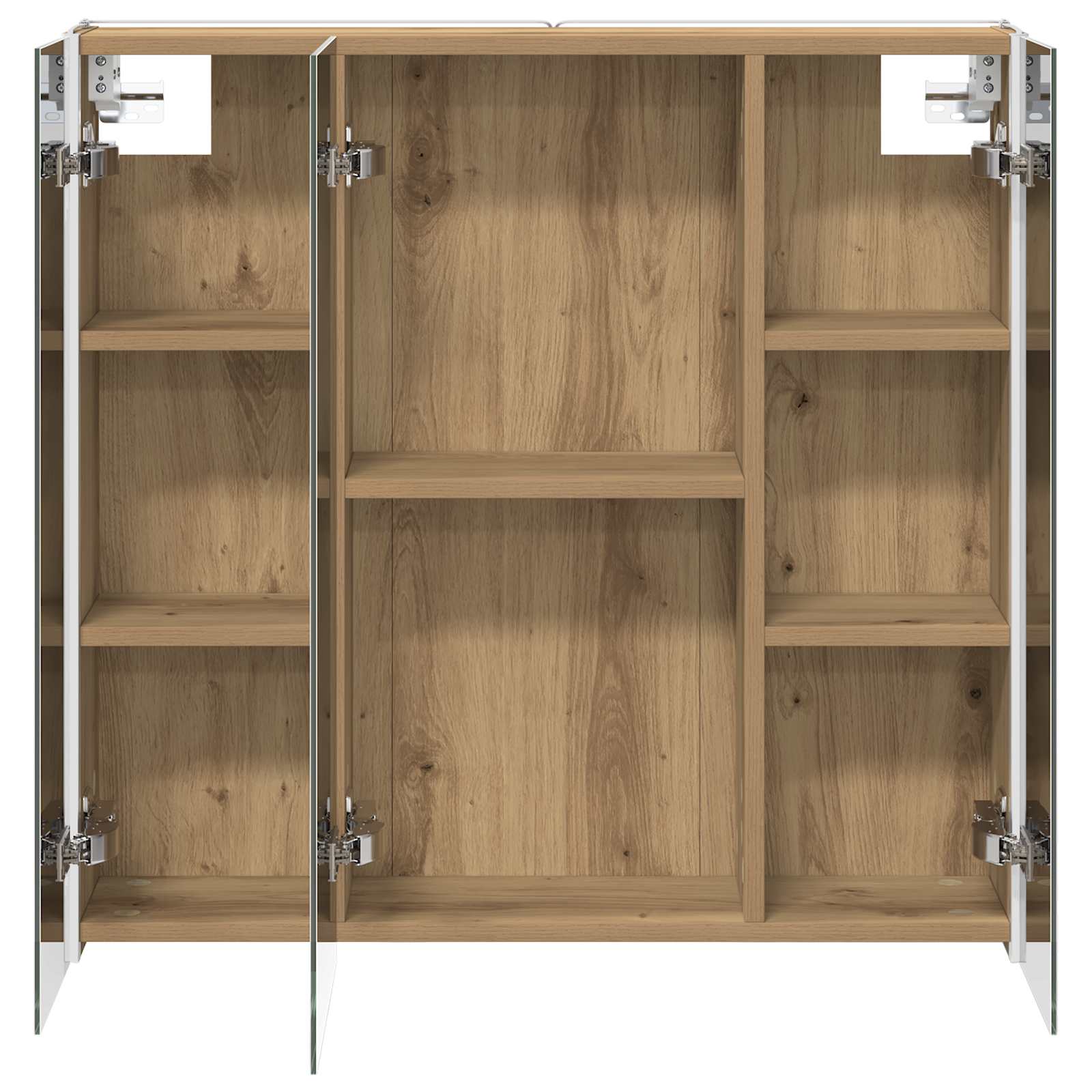 Armoire de toilette miroir 73 cm chêne artisanal | Maison Vasque