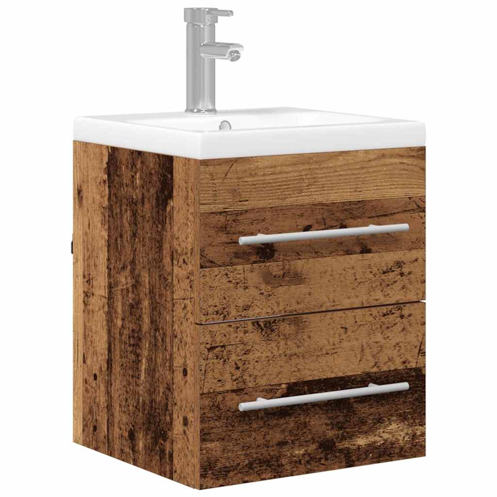 Meuble sous vasque 41 cm H 18 cm Bois ancien | Maison Vasque