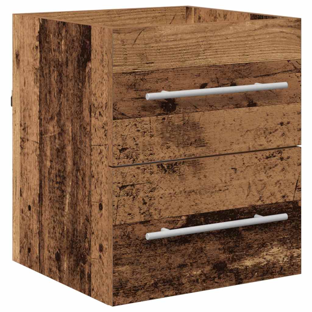 Meuble sous-vasque 41 cm – H 18 cm Bois ancien | Maison Vasque