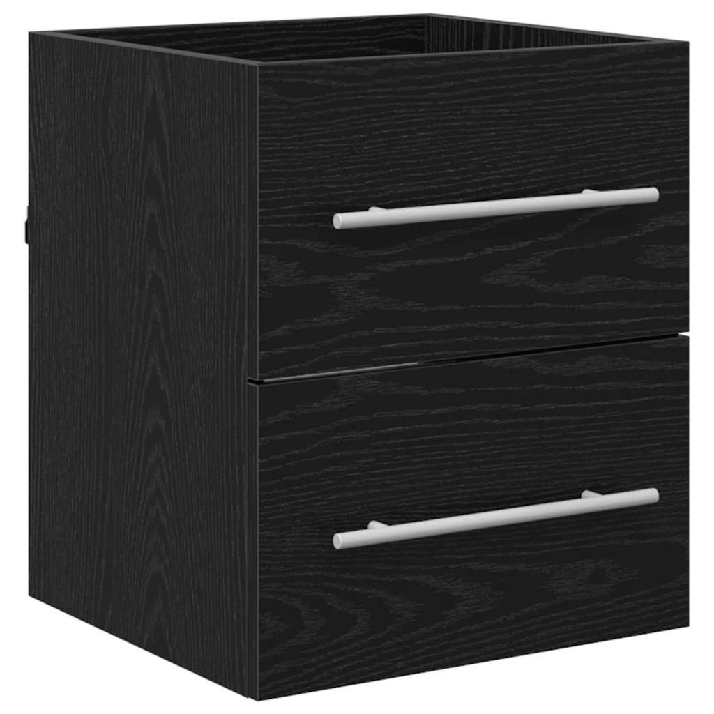 Meuble sous-vasque 41 cm – H 18 cm Chêne noir | Maison Vasque