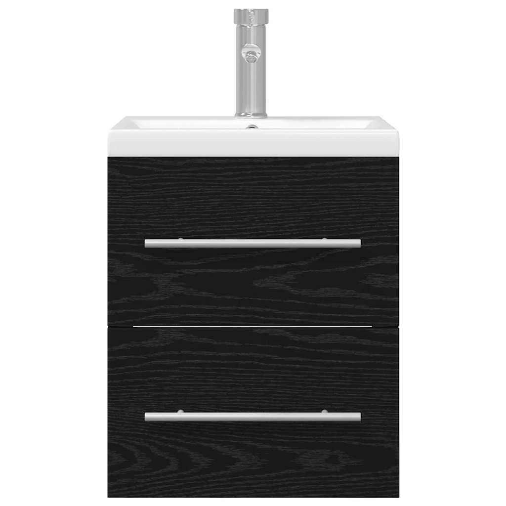 Meuble sous-vasque 41 cm – H 18 cm Chêne noir | Maison Vasque